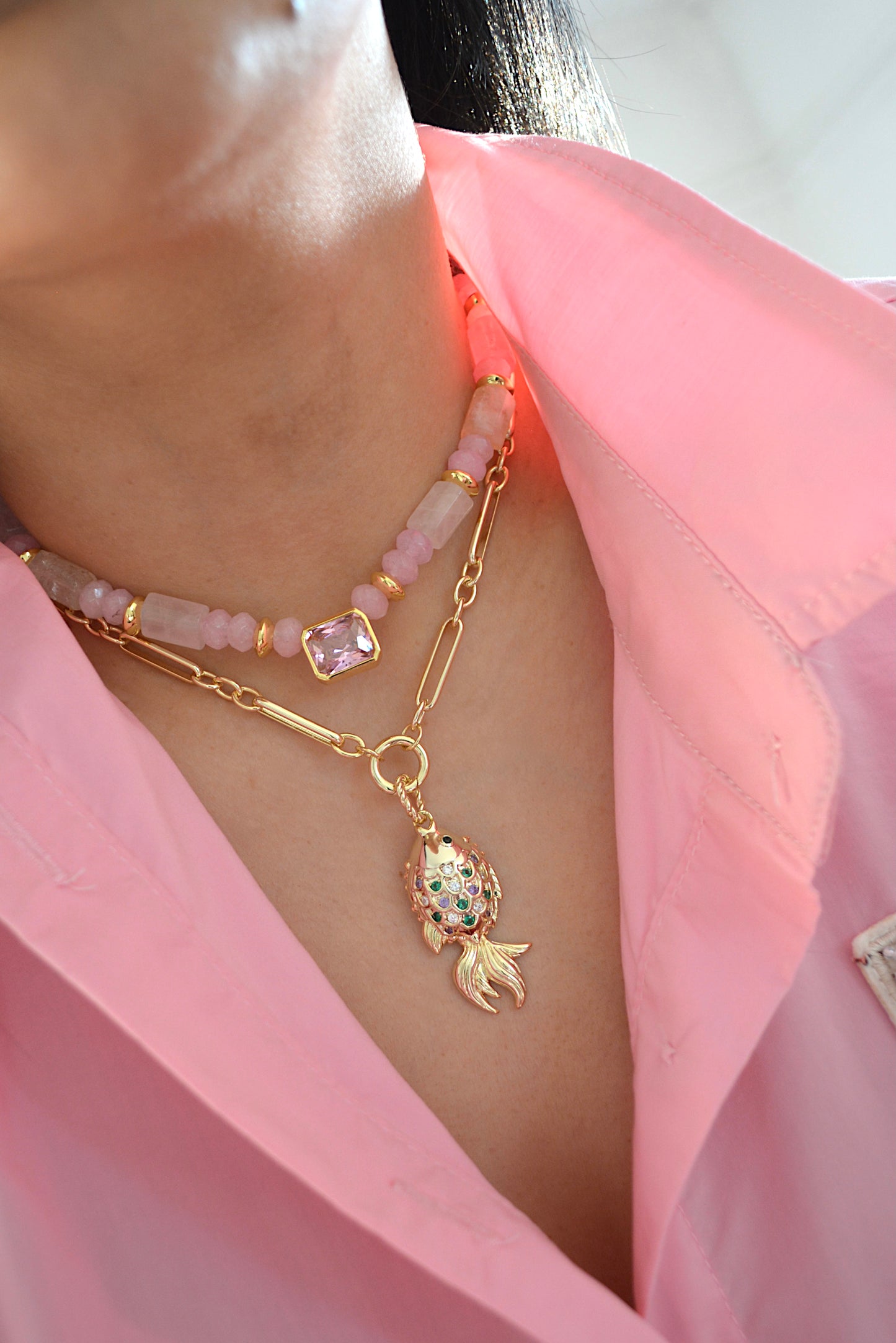 Cotton Candy Luxe Necklace