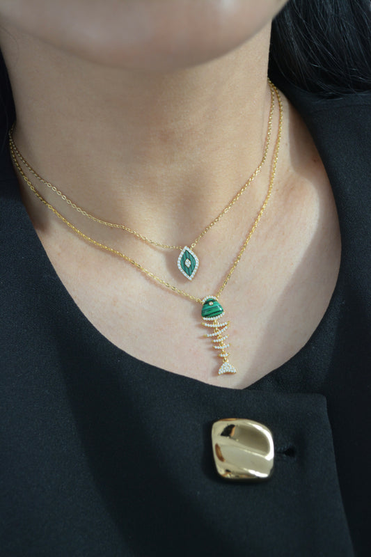 Eye Malachite Necklace