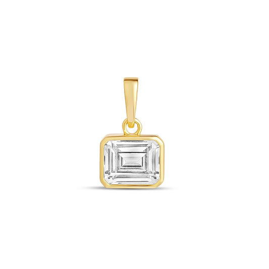 Emerald Ice Cut Charm
