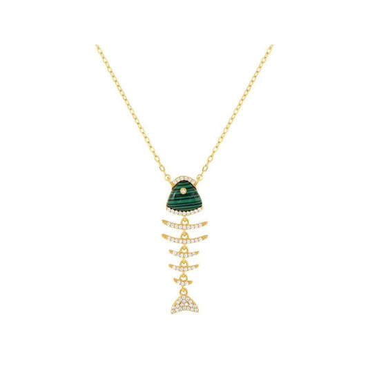 Fish Malachite Necklace