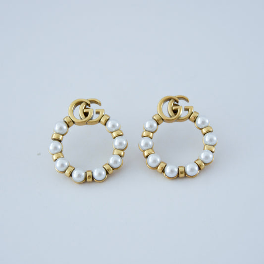 GG Pearl earring - MARO JEWELRY