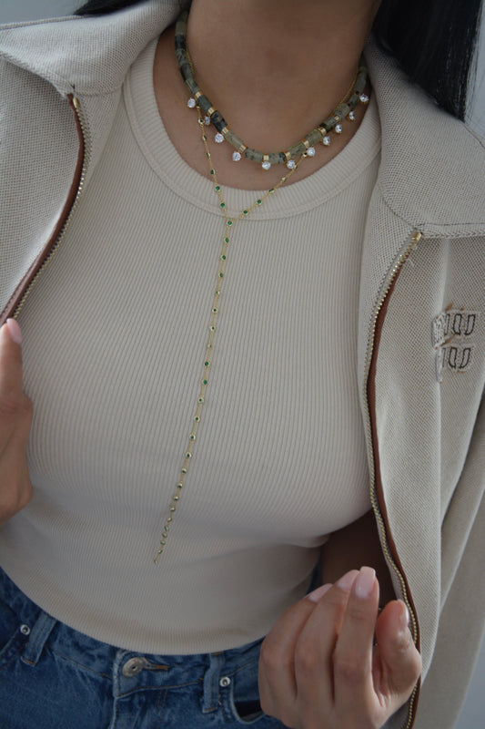 Green Marble Necklace