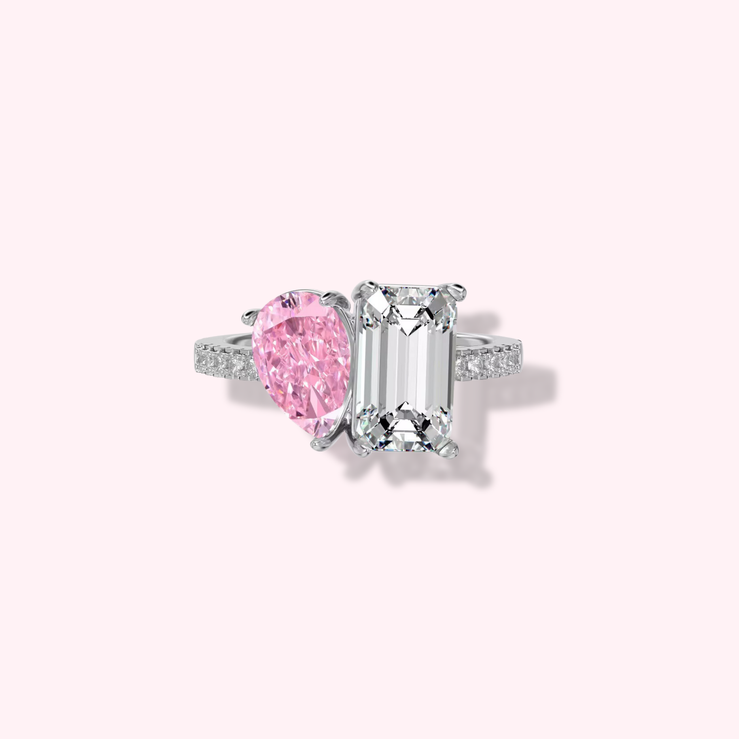 Pink Zirconia Ring - MARO JEWELRY
