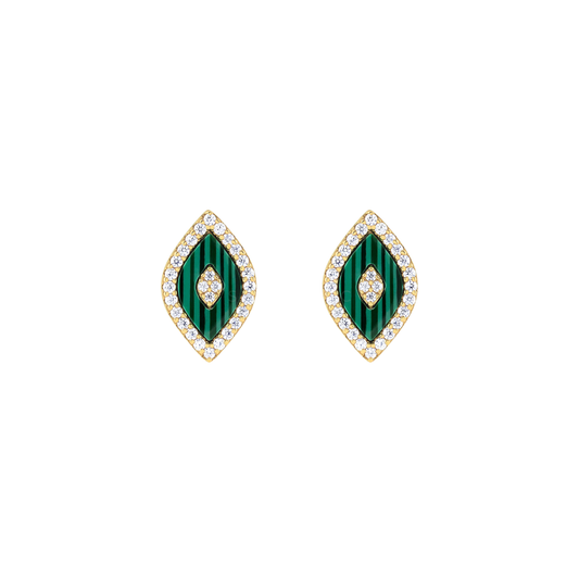 Eye Malachite Studs